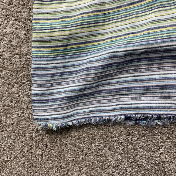 Tommy Bahama Womens Medium Blue Micronesia Striped Linen Sleeveless Shift Dress - Picture 6 of 10